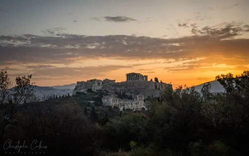 Acropolis - Von Lofos Filopappou, Greece