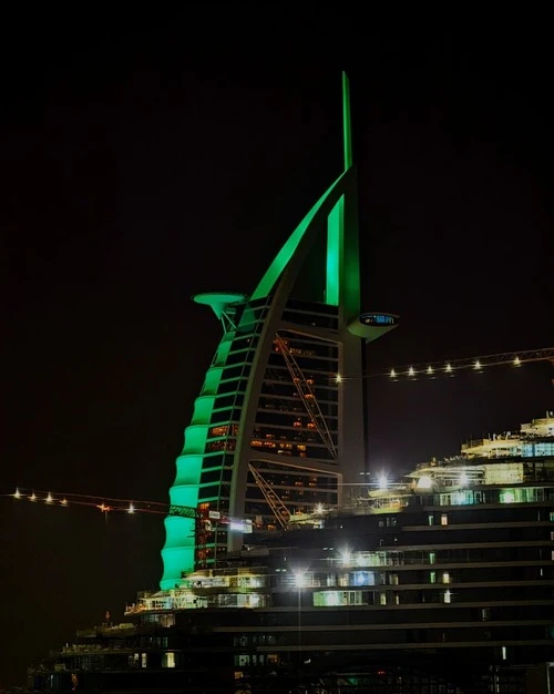 Burj Al Arab - From Jumeirah open beach, United Arab Emirates