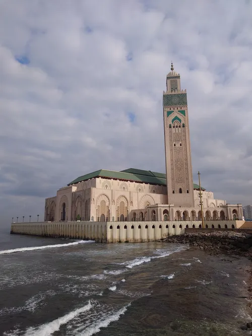 Hassan II Mosque - Da Maritime promenade of Hassan 2 mosque, Morocco
