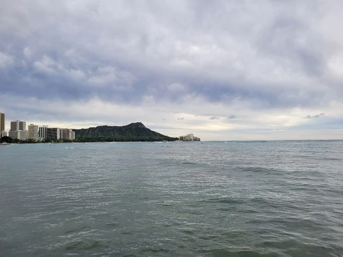 Diamond Head State Monument - From Hare Koa Beach Pier, United States