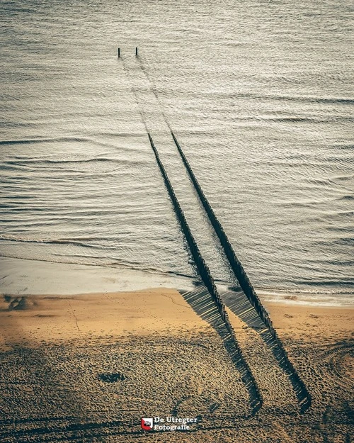 Old Pier in Duinen Valkenisse - Desde Strand Biggekerke, Netherlands