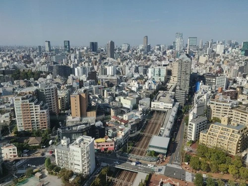 Shibuya Cityscape - Depuis Ebisu Garden Place Tower Elevator, Japan
