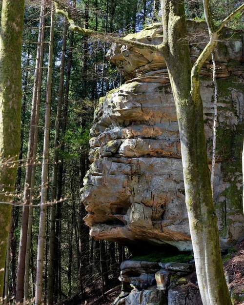 Affenfels in der Teufelsschlucht - Aus Wanderweg, Germany