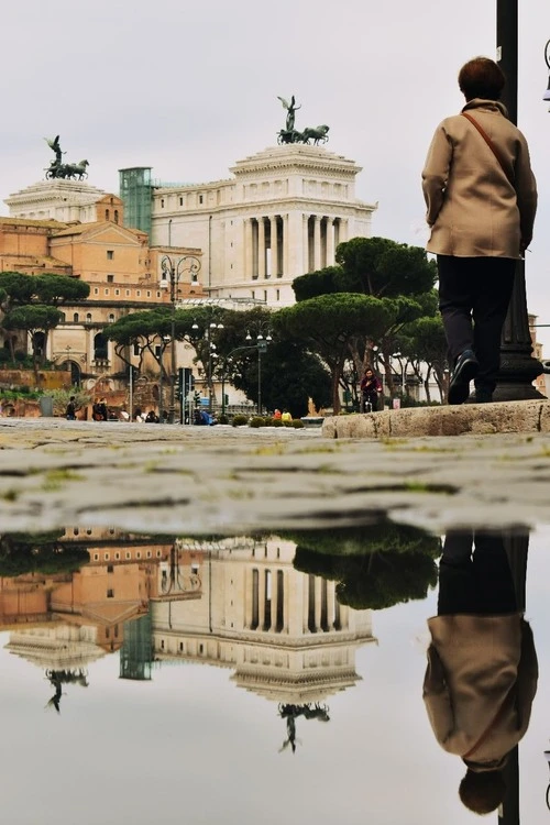 Altare della Patria - Desde Via del Tempio della Pace, Italy