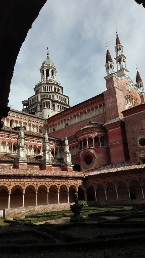 Certosa di Pavia - Depuis Chiostro della Preguiera, Italy