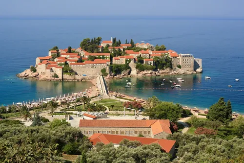 Sveti Stefan - Desde Famous Viewpoint, Montenegro