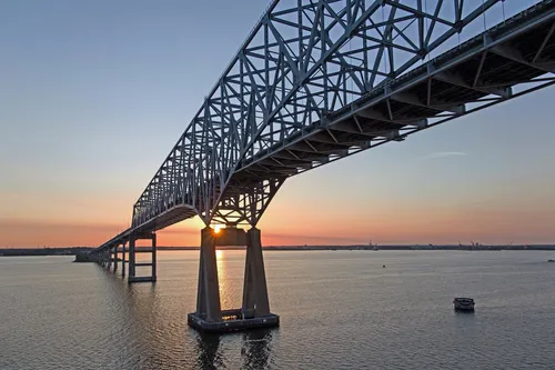 Francis Scott Key Bridge - From Drone, United States