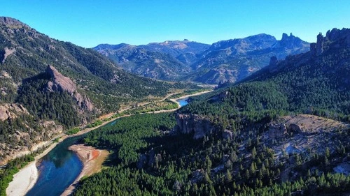 Valle Encantado - Desde Drone, Argentina