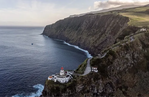 Farol do Arnel - From Drone, Portugal