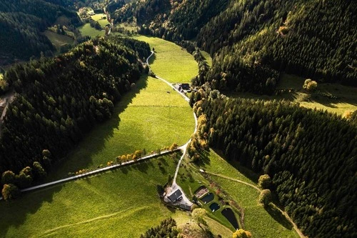 Blick auf Reitingau - Depuis Drone, Austria