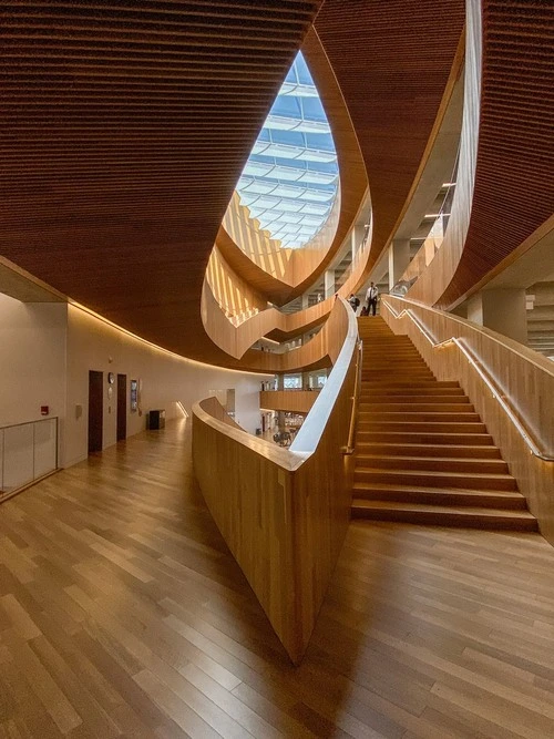 Calgary wooden library - Aus Inside, Canada