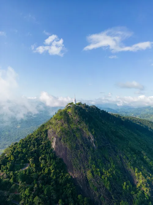 Ambuluwawa Tower - From Drone, Sri Lanka