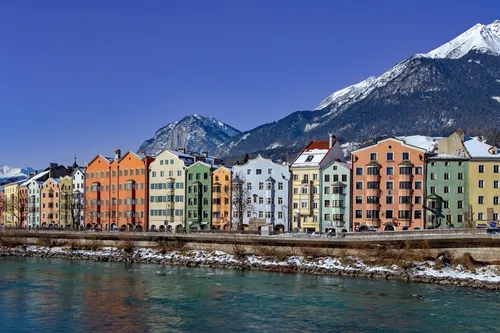 Fiume Inn e Mariahilfstrasse - From Markplatz, Austria
