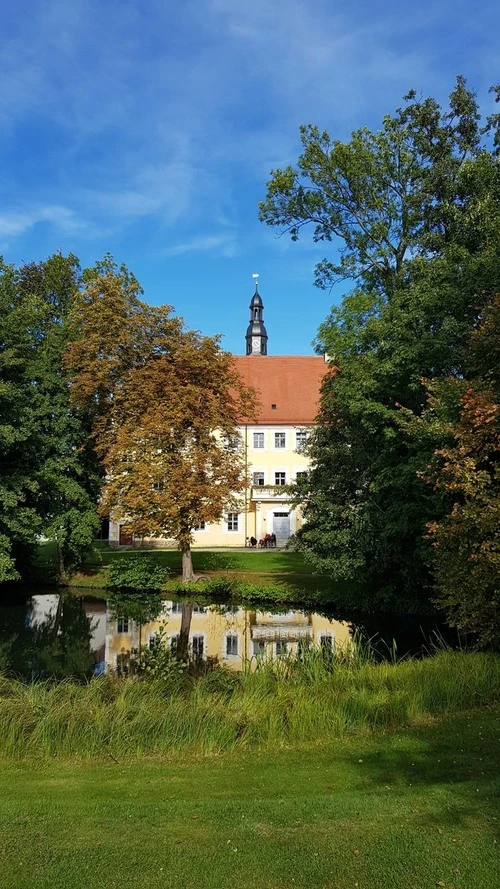 Blick auf Schloss zu Lübben - Desde Park Schlossinsel, Germany