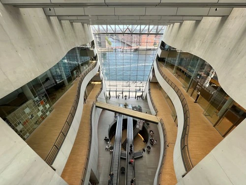 København libary - Z 4th floor staircase, Denmark
