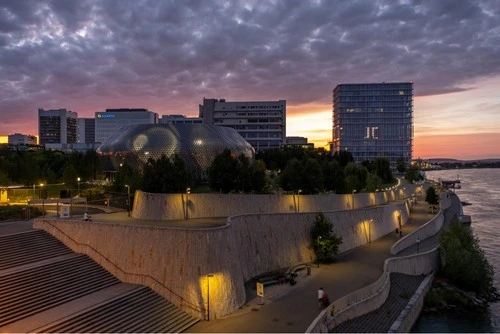 Novartis Pavillon - From Dreirosenbrücke, Switzerland