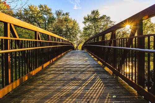 Walking Bridge by Riverview Park - United States