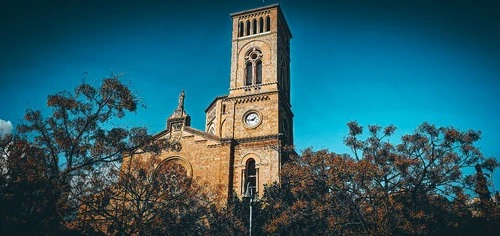 Parròquia de la Inmaculada Concepció i Sant Magí - From Carrer de Sant Magí, Spain