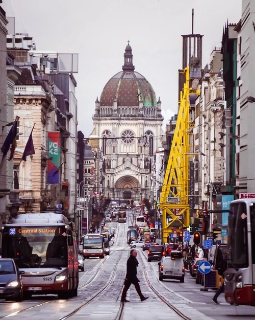 Église Royale Sainte-Marie de Schaerbeek - From Brussels Park, Belgium