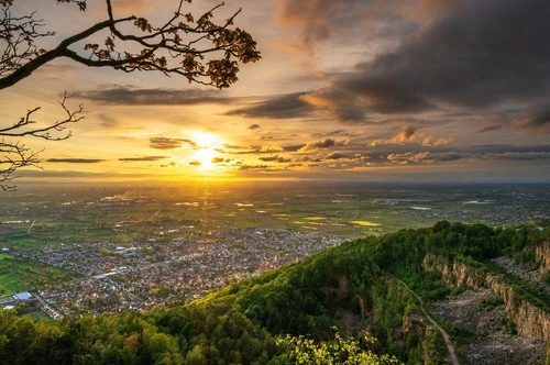Schriesheim und seine Weinberge - Von Aussichtspunkt Ölberg Schriesheim, Germany