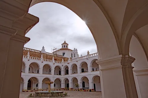 Iglesia de San Felipe Neri - Von Courtyard, Bolivia