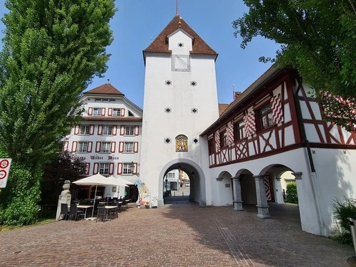 Turm am Wilden Mann Sursee - From Bahnhofstraße, Switzerland