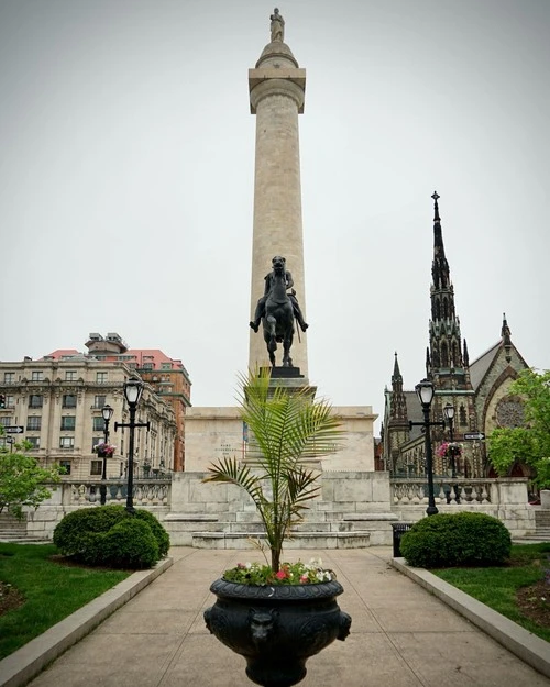 Washington Monument - Z Marquis de Lafayette Statue, United States