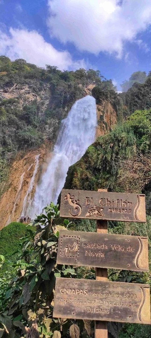 Cascada el chiflon - Iz Parque ecoturístico el chiflon, Mexico