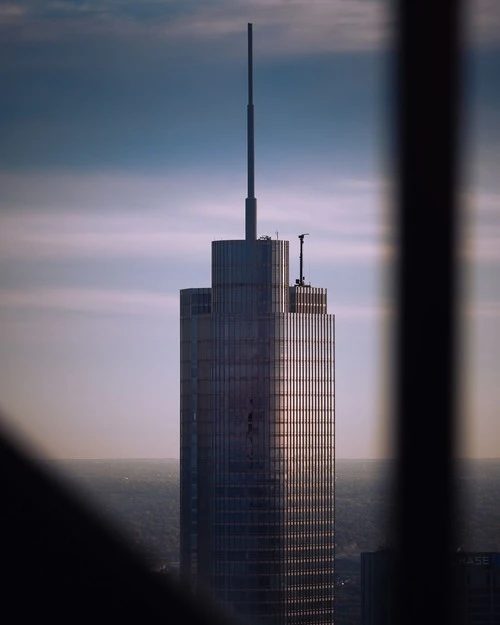 Trump Tower - จาก 360 Chicago (John Hancock Observatory) at dawn, United States
