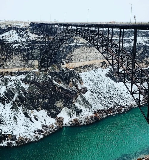 Perrine Memorial Bridge - From Observation Center, Twin Falls Idaho, United States