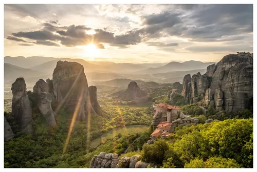 Main Observation Deck of Meteora - Greece