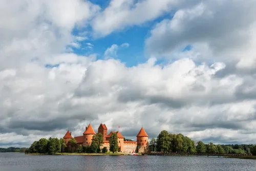 Trakai Island Castle - From South side, Lithuania