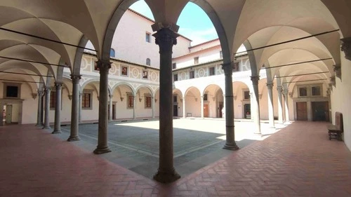 Cortile degli uomini Ospedale degli Innocenti - Italy