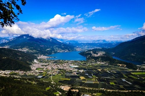 Lago di Caldonazzo and Lago di Levico - From Strada del Menador, Italy