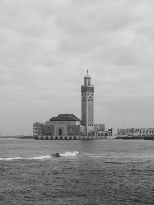 Hassan II Mosque - From Esplanade and Garden of Hassan II mosque, Morocco