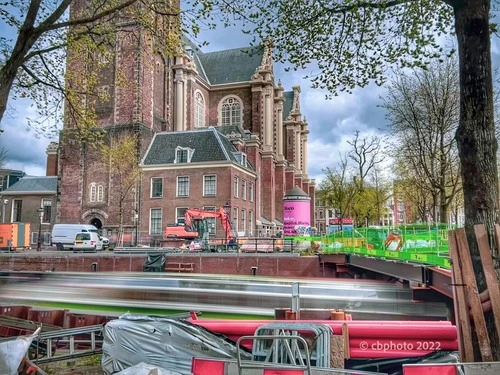 Westerkerk - 从 Prinsengracht south of Rozenstraat, Netherlands