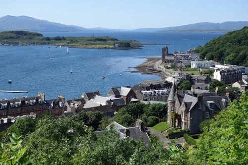 Oban Bay - Aus McCaig's Tower Hill, United Kingdom