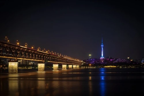 Wuhan Yangtze River Bridge - Dari Observation deck, China