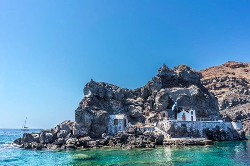 Ákra Ágios Nikólaos - Aus Boat, Greece