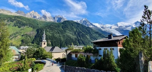 Massif du Mont Blanc - Depuis Musee des Cristaux - EspaceTairraz, France
