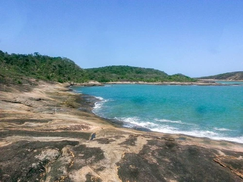 Morro da Pescaria - Desde Vista da praia, Brazil