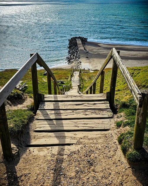 Bovbjerg Klint - З Stairs, Denmark