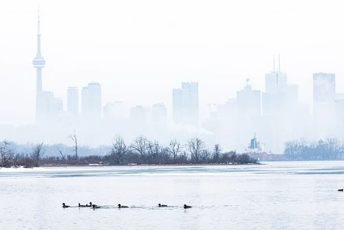 Toronto - From Tommy Thompson Park Floating Bridge, Canada