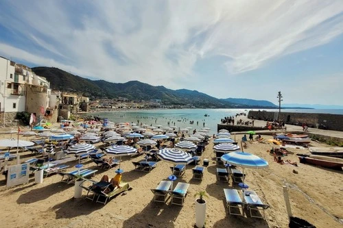 Spiaggia di Cefalù - From Molo di Cefalù, Italy