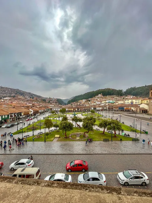Plaza Mayor de Cusco - Desde Church of the Society of Jesus, Peru
