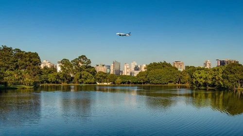 Lago das Garças - จาก Ponte Metálica no Ibirapuera, Brazil
