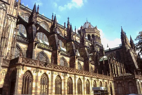 Cathédrale Notre-Dame-de-Strasbourg - From Place du Château, France