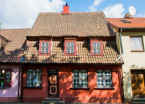 Old red building - Depuis Klaipeda old town, Lithuania