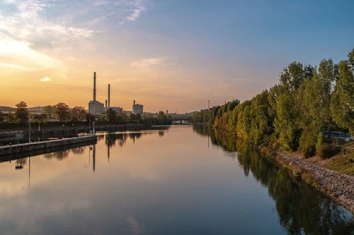 Neckar River - Desde Inselstraße, Germany
