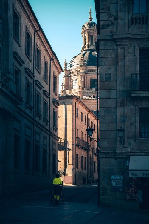 La Clerecía - From Plaza de Anaya, Spain
